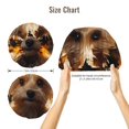 thumbnail image 5 of Rateoe Sunflower Cute Puppy Pattern Silk Satin Hair Bonnet for Sleeping, Adjustable Sleep Cap Turban for Women , Curly Straight Hair Long Large Braid, 5 of 6