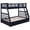 Navy Blue, variant on Pemberly Row 2-Drawer Wood Twin over Full Bunk Bed in Navy Blue