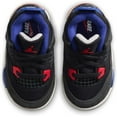 thumbnail image 2 of Toddler's Jordan 4 Retro OG Black/Fire Red-Deep Royal Blue (IB4387 003) - 9, 2 of 6