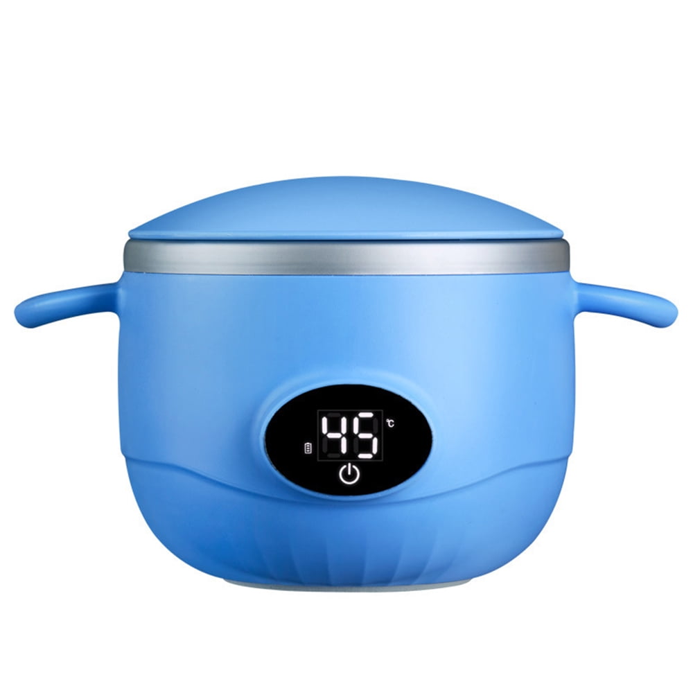 Exquisite design of the self-heating bowl. a metal bowl that heats water or  food, has a rechargeable battery in its base and could be used when  travelling and for baby food