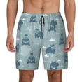 thumbnail image 2 of Goofa Cute Hippopotamus Printed Men's Swim Trunks Board Shorts Quick Dry Mens Swimming Trunks with Compression Liner,Breathable Fit Hawaii Beach Shorts-Medium, 2 of 9