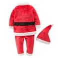 thumbnail image 2 of Unisex Baby Santa Costume Top and Pants with Hat 3pcs Christmas Outfit (110/2-3 Years), 2 of 2