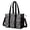 Police and Black Car Black Pattern, variant on Police and Bear Beige Pattern Utility Tote Bag, Work Tote with Multi Pockets & Removable Strap, Large Capacity Gifts for Birthday Christmas Thanksgiving