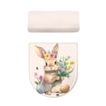 thumbnail image 2 of HELLHERO Bathroom Toilet Lid Cover Set for Adjustable Polyester Fabric Fits All Toilet Shapes Easy to Install Washable Soft Non-Slip Adds Holiday Charm, 2 of 8