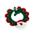 thumbnail image 2 of Babero de punto Collar para gato accesorios para mascotas vacaciones ajustable para gato y perro gato Navidad Collar de punto bufanda bufanda tejida a S, 2 of 10