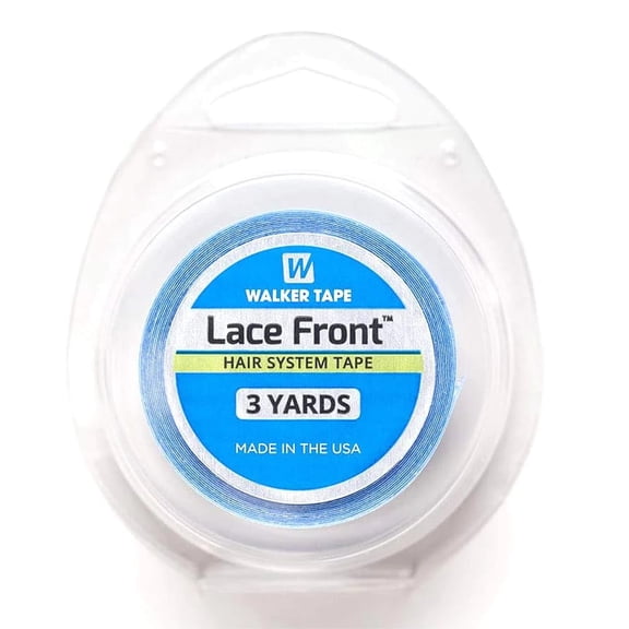 Walker Tape Lace Support Tape, 1/2" X 3 Yards, Clear Adhesive, Plastic Storage Case