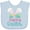 Blue, variant on Inktastic Happy Easter with Bunny Ears and Flowers Boys or Girls Baby Bib