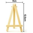 thumbnail image 4 of 50 Pieces of Mini 5 Inch Wooden Easel. Business Cards, Display Photos, Small Canvases, Classroom DIY Arts and Crafts, 4 of 6