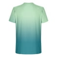 thumbnail image 5 of Dagugfen Tshirts for Men Plus Size Short Sleeve Crew Neck Slim Comfy Gradient Color Casual Tee Tops, 5 of 5