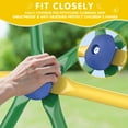 thumbnail image 6 of GIKPAL Climbing Dome, 10FT Dome Climber with Hammock & Swing Set for Kids Outdoor Play Equipment, Supports up to 1000lbs Jungle Gym, Anti-Rust, Easy Assembly,Yellow+Green, 6 of 10