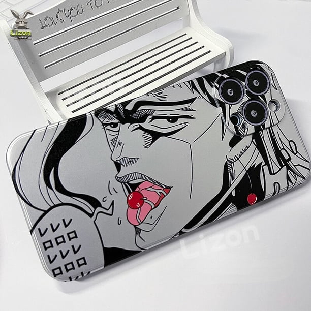 JoJo's Ives Arre Adventure Cosplay Laser Phone Case, Kujo Jolyne Jotaro, Platinum Star, Disc Print, Anime, Stone Ocean qiuyongming unisex