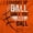 Orange, variant on Straight Up Ball Basketball Men's Big & Tall Crewneck Graphic Tee Brisco Brands 3X