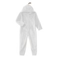 thumbnail image 6 of Unisex Adult Onesie Pajamas BWASD Casual One Piece Snug Fit Thick Warm Plush Pajamas Soft Solid Color Long Sleeve Hooded Loungewear Soft for Fall Winter Sleepwear White,3XL, 6 of 7