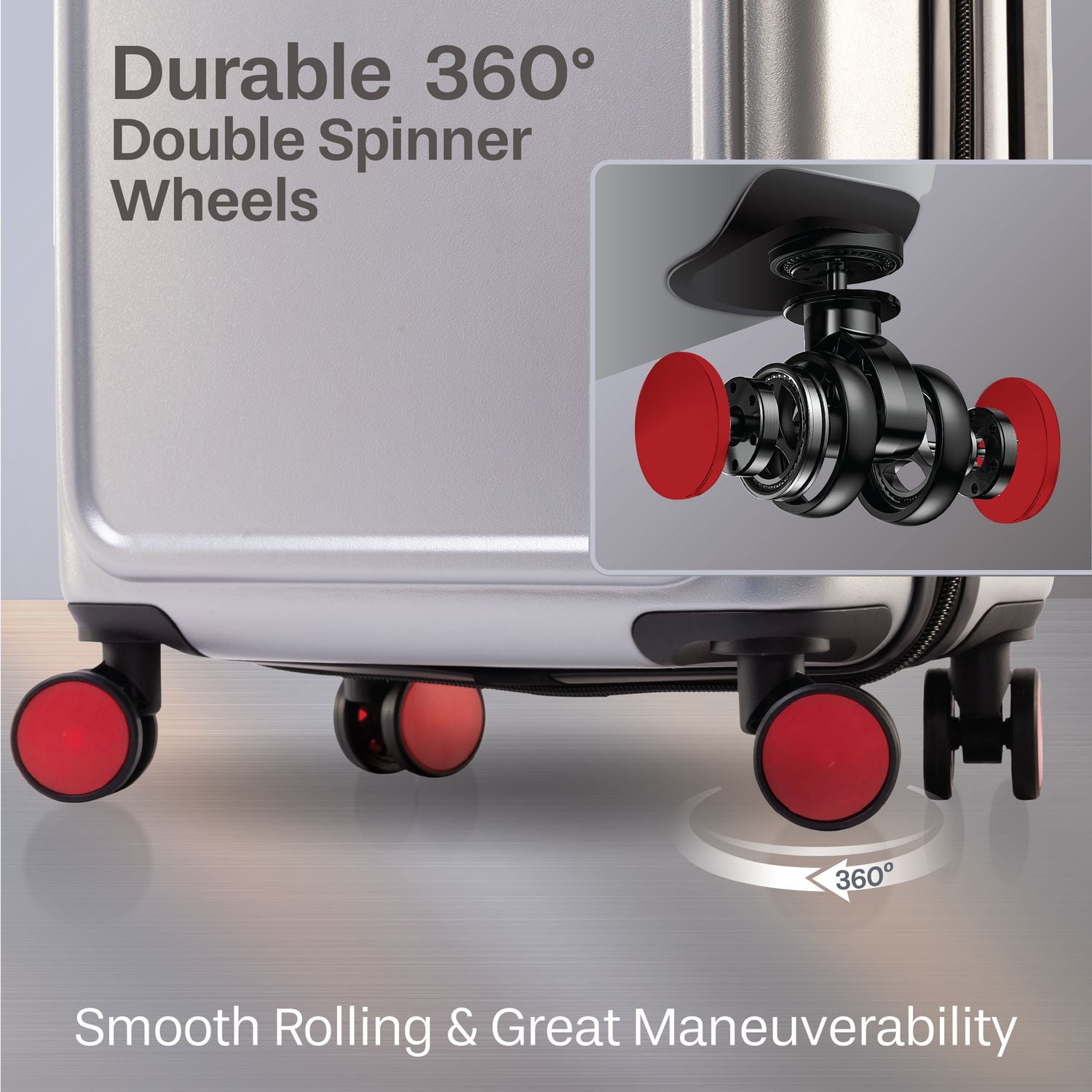 Air Canada Magnum Carry-On Hardside Luggage: 20 Inch Carry On Spinner Suitcase with USB Charger, Carry On Approved Rolling Luggage