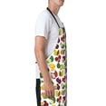 thumbnail image 3 of Lsque Colorful Fruits Waterproof Apron Chef Aprons for Men Heavy Duty Chemical Work Apron Extra Long Grilling Aprons with Adjustable Bib Apron, 3 of 9