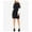 black, variant on Vince Camuto Womens Bubble Sleeves Asymmetrical Dress, Black, Medium