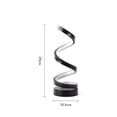 thumbnail image 7 of ZEIDO Modern Spiral Table Lamp, Dimmable Table Lamps for Bedroom, 12W LED Desk Lamps for Living Room, 3 Colors 10 Brightness Bedside Lamps Nightstand Lamp Desk Light for Nightstand, Office - Black, 7 of 7