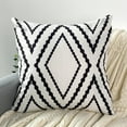 thumbnail image 3 of AUQ Pillow Covers Geometric Pattern Choices Outdoor Pillow Covers Tri-Proof Coating Waterproof Pillow Protector 30x50cm,Black, 3 of 4