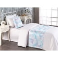 thumbnail image 2 of Abstract Floral Bed Runner Set, Neutral Colored Flower Silhouette Pattern Spring Garden Vibes Art, Decorative Bedding Scarf & a Pillow Sham for Hotels Homes, Twin, Pale Mauve Soft Blue, by Ambesonne, 2 of 3