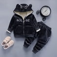 thumbnail image 2 of Children's Plush Coat - Fashionable Double-Sided Plush Hoodie, 2 of 4