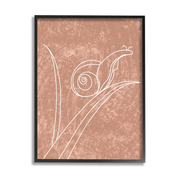 Stupell Industries Nail on Leaf Doodle Animals & Insects Painting Black Framed Art Print Wall Art, 11 x 14