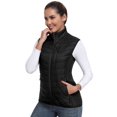 thumbnail image 2 of Women's Lightweight Packable Puffer VestWarm Quilted Windproof Sleeveless Jacket with 5 Zipper Pocketsfor Golf Hiking Travel Casual Wear Black XS, 2 of 8