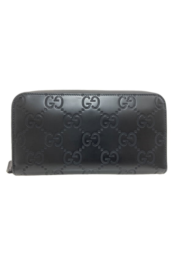 Pre-Owned Gucci 771421 Round Zipper GG Long Wallet (with coin purse) Rubber Women's GUCCI