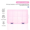 thumbnail image 3 of unbranded Caja Organizadora Plástica Rosa Con Compartimentos Para Guardar Joyas Y Piezas Pequeñas, 3 of 6