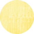 thumbnail image 1 of Ahgly Company Machine Washable Indoor Round Solid Yellow Modern Area Rugs, 7' Round, 1 of 4