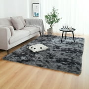 Novashion Soft Indoor Modern Rugs, 63"x 91"Area Rugs for Living Room Bedroom Kids Room Decor, Carpet Floor Mat, Dark Grey