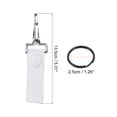 thumbnail image 2 of Unique Bargains Belt Keeper Key Ring, Nylon Webbing Strap Hanging Gear Buckle with Snap Key Holder, White 2 Pack, 2 of 6