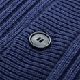 thumbnail image 5 of Gibobby Suéter cárdigan hombre Suéter ligero de algodón Supima con botones para hombre(Azul oscuro,G), 5 of 5