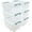20 Quart, variant on 20 Quart Clear Storage Bin with Lid, 6 Pack Plastic Latching Container Box