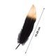 thumbnail image 4 of 40 plumas de ganso negras con punta inferior dorada, 4 of 5