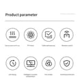 thumbnail image 6 of FYHALE 8,000 BTU Wall-Mount Air Conditioner, 250 sq. ft., LED Display, Remote Control, White, 6 of 6