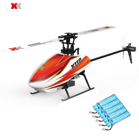 Futaba Transmitter Crystal XK K110 Blast 6CH Brushless 3D6G System RC Helicopter BNF (Compatible with FUTABA S-FHSS.without transmitter) ()