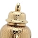 thumbnail image 3 of Tarro de jengibre de cerámica, decorativo universal oriental con tapa, jarrón de tarro moderno dorado para exhibición, decoración del hogar,, 3 of 9