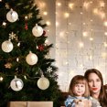 thumbnail image 4 of Adornos navideños de plástico galvanizado pintados para árbol de Navidad, juego de dulces con lazo dorado de 3 cm, 1 unidad, decoración navideña Yulucky, 4 of 8
