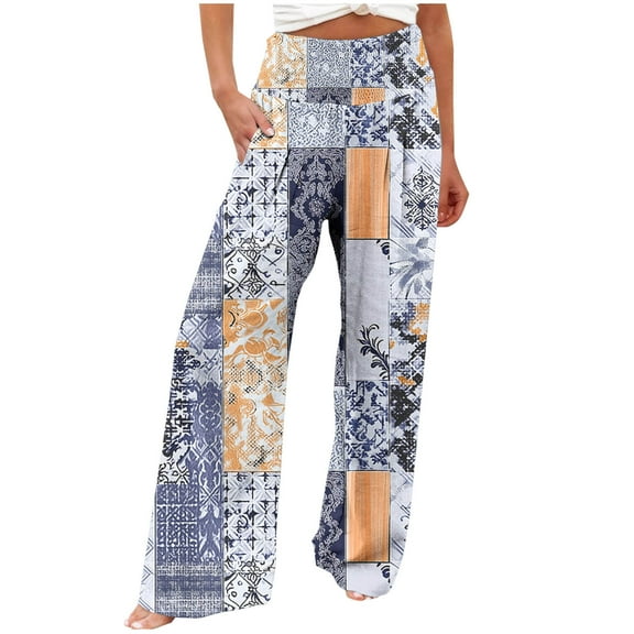 Zuesphe Womens Pants Casual with Pockets Capri Pants for Women Stretch Business Wide Leg Pants Women Casual High Waist Cargo Pants Women Wide Leg