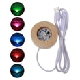 thumbnail image 5 of ✪ Handmade LED Wood Resin Display Base Round Wooden Night Base Resin Ornament Stand DIY Night Light Resin Art Crafts, 5 of 18
