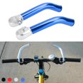 thumbnail image 3 of 1 Pair of Aluminum Alloy Handlebar Extension Bars for Mountain Bike Aluminum Alloy Handlebar, Handlebar Ends, 22.2mm, Blue, 3 of 10