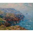 thumbnail image 2 of Henry Moret 23x20 Gold Ornate Framed and Double Matted Museum Art Print Titled - Cleden's Land (1910), 2 of 4