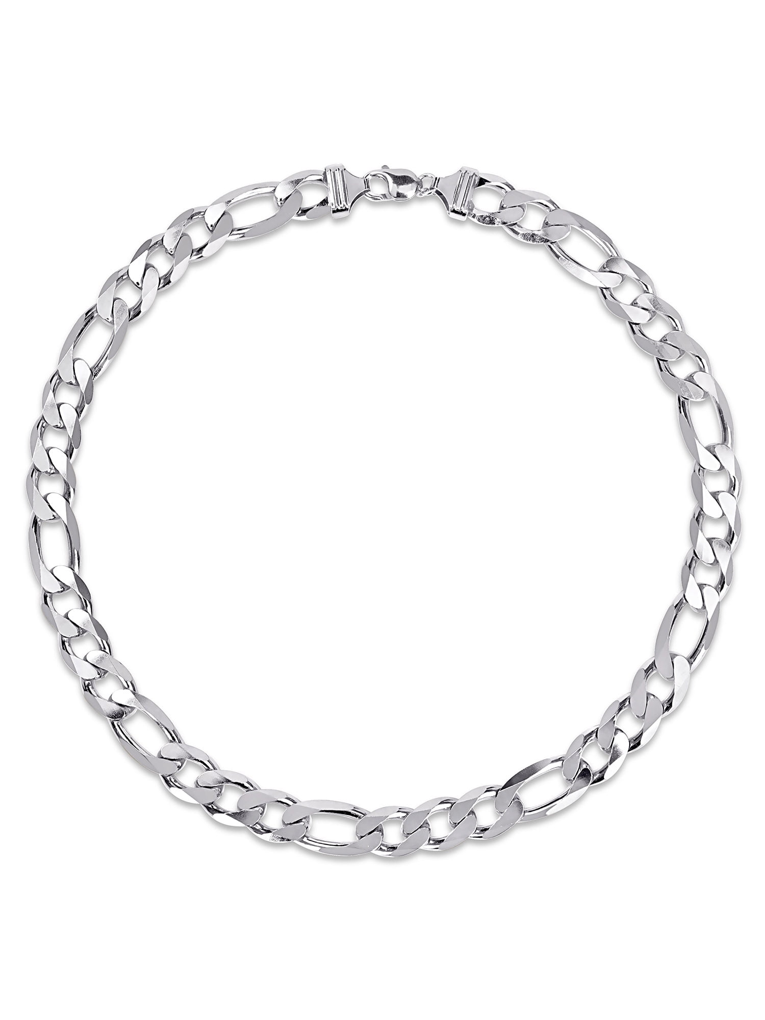 Everly Sterling Silver Figaro Necklace