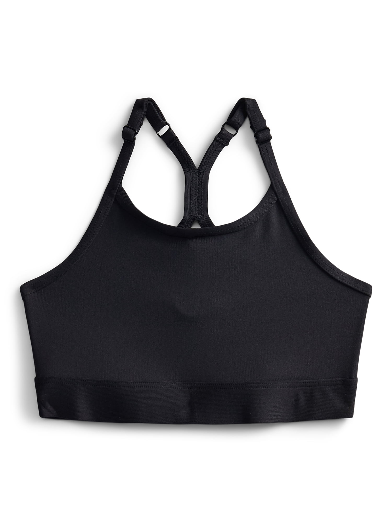 Athletic Works Girls Adjustable Strappy Back Sports Bra, 2 Pack, Sizes XS-XXL
