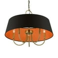 thumbnail image 2 of 51355-01 Livex Lighting Palma - 5 Light Pendant In Transitional Style-17.5 Inches Tall and 23 Inches Wide-Antique Brass Finish    -Traditional, 2 of 9