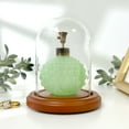 thumbnail image 2 of Plymor 3" x 4" Glass Display Dome Cloche (Walnut MDF Base), 2 of 2