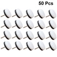 thumbnail image 4 of 50pcs 22mm Chair Table Furniture Leg Pads Non Skid Nail Mat Wood Floor Furniture Protector Noise Killer for Home (White), 4 of 5