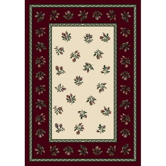 Milliken Signature Area Rug FRANCESCA GARNET Francesca Garnet 7' 8" x 10' 9" Rectangle
