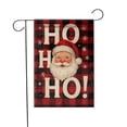 thumbnail image 3 of ViciArt Buffalo Plaid Santa Garden Flag – 28" x 40" Rustic Christmas Decor, Outdoor Holiday Flag, 3 of 5