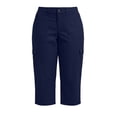 thumbnail image 6 of Qzwdhjm Womens Plus Size Capris Straight Leg Cargo Pants for Summer Outdoor Elastic Waist Capri Pants Classic Fit Going Out Trousers with Pockets, 6 of 8